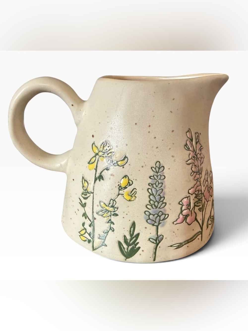 Spectrum Designz Wildflower Ceramic Creamer Pitcher